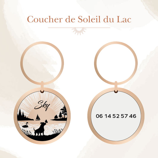 Médaille Coucher de Soleil du Lac - La Patte de Sky