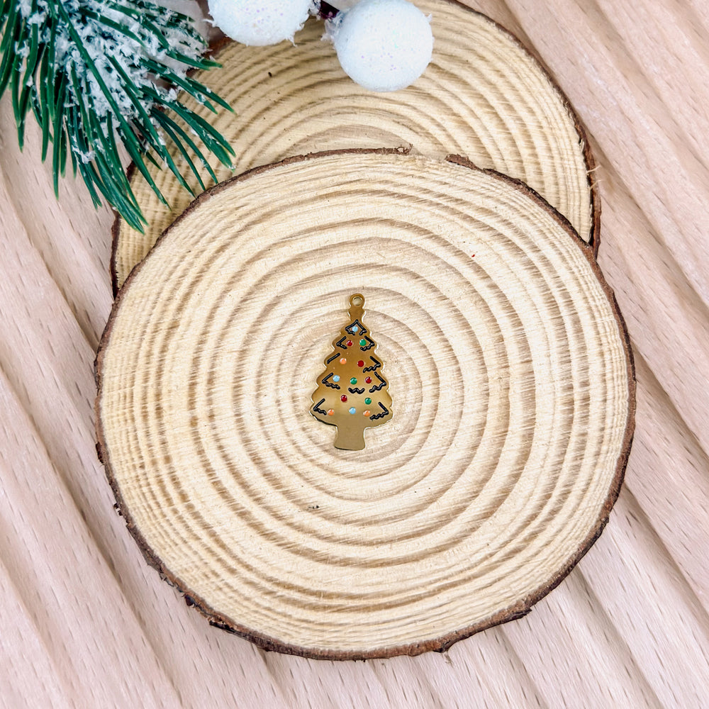 Charm Sapin Doré